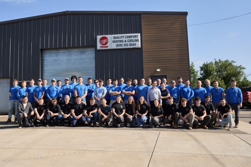 The Quality Comfort Heating & Cooling team — NATE-certified HVAC professionals in Western NC